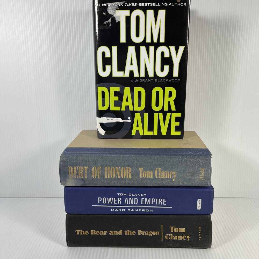 Lot 4 TOM CLANCY 1st ed HC Bear Dragon Debt Honor Dead or Alive Power Empire